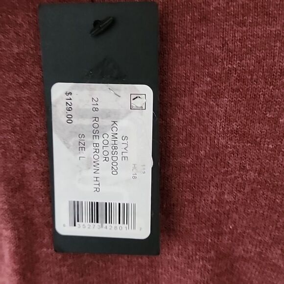 Kenneth Cole Asymmetric Cotton Long Sleeve Dress Large NWT - Picture 4 of 4